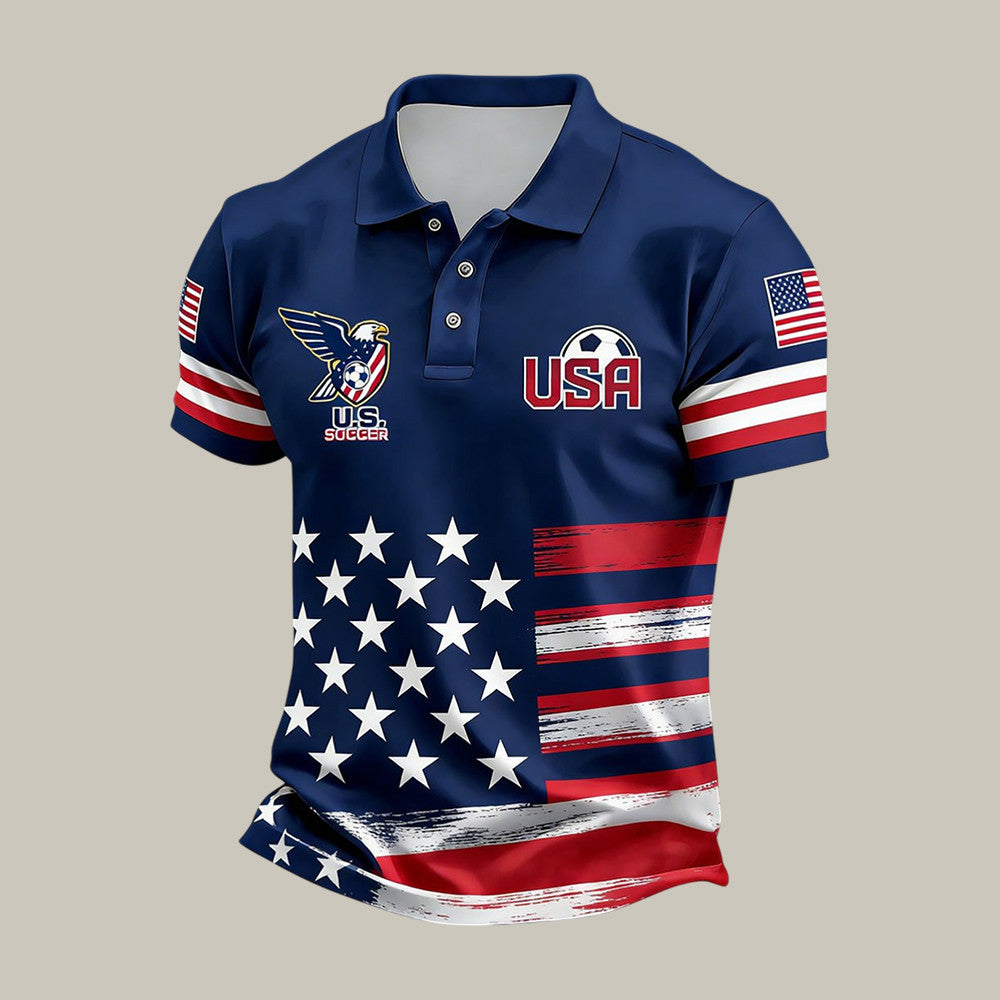 USA World Cup 2026 Group Stage Matches Eagle Polo Shirt 2026 World Cup Merch Fan Gear