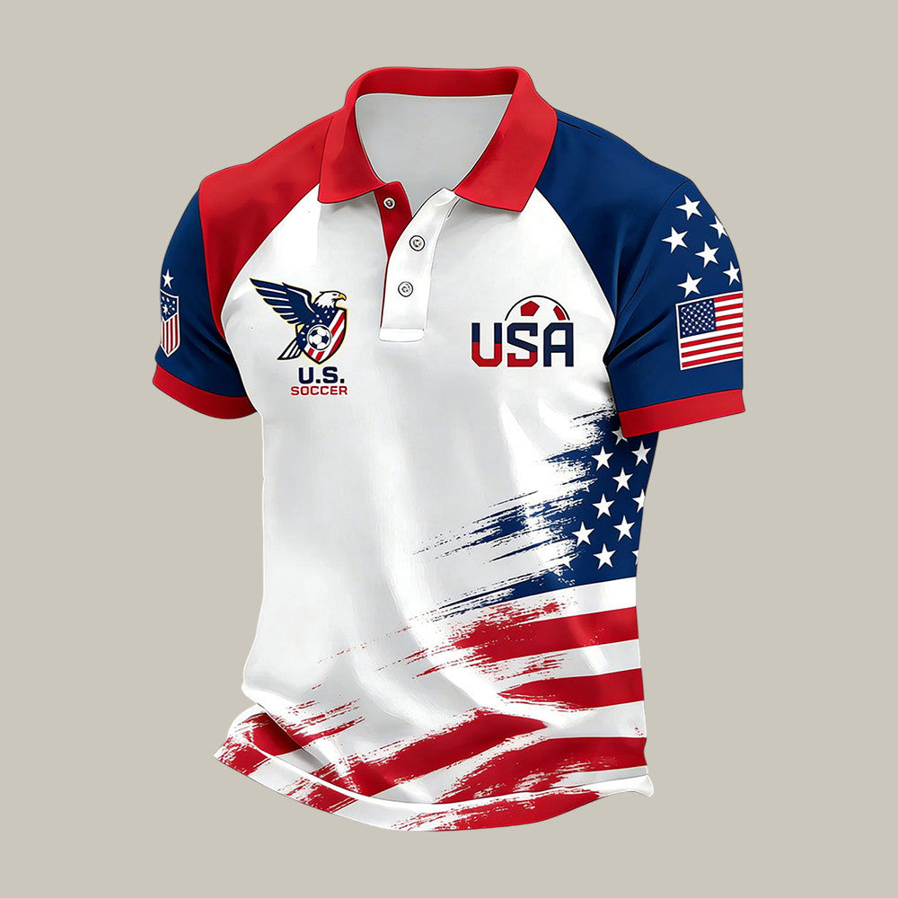 USA 2026 FIFA World Cup Eagle Polo Shirt Soccer Clothing 2026 World Cup Gear
