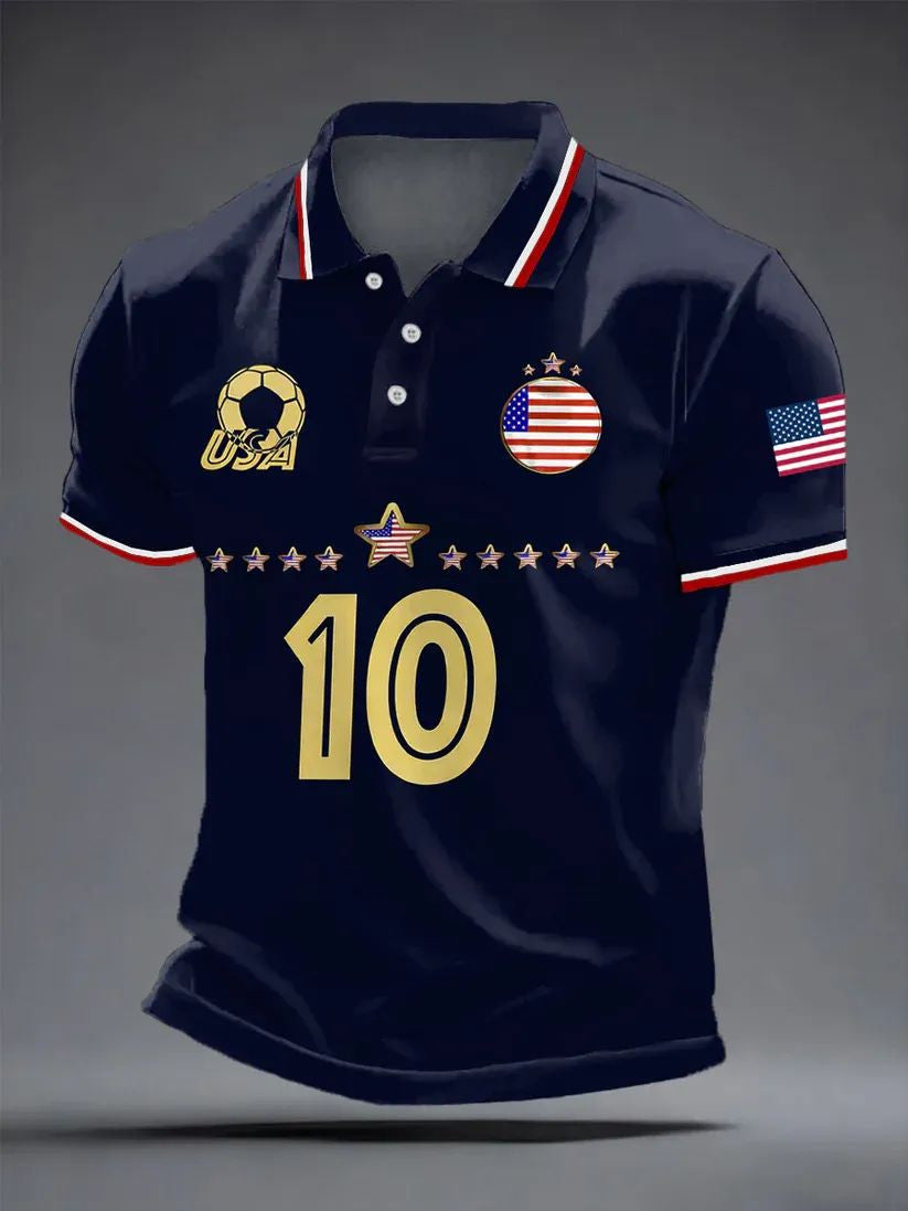 USA Football Polo Shirt FIFA World Cup 2026 USA Merch Unique Gift For Him