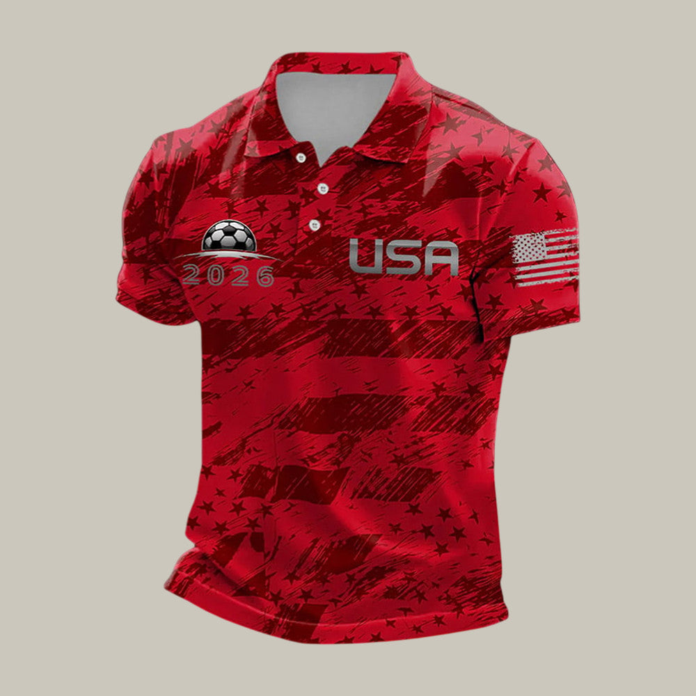 USA FIFA World Cup 2026 Polo Shirt World Cup Clothes Present Idea For Huge Fans