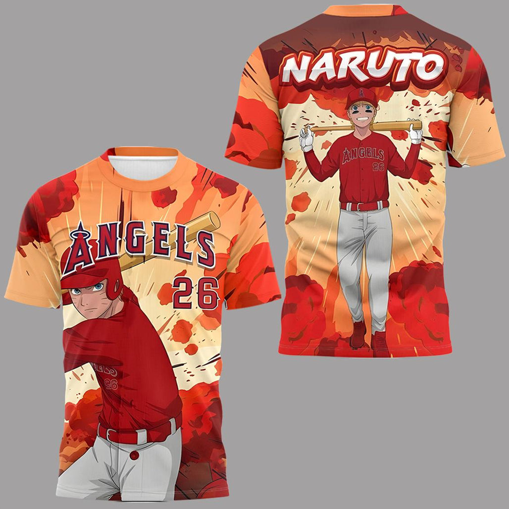 Los Angeles Angels Naruto Shippuden Night 2026 Baseball Shirt