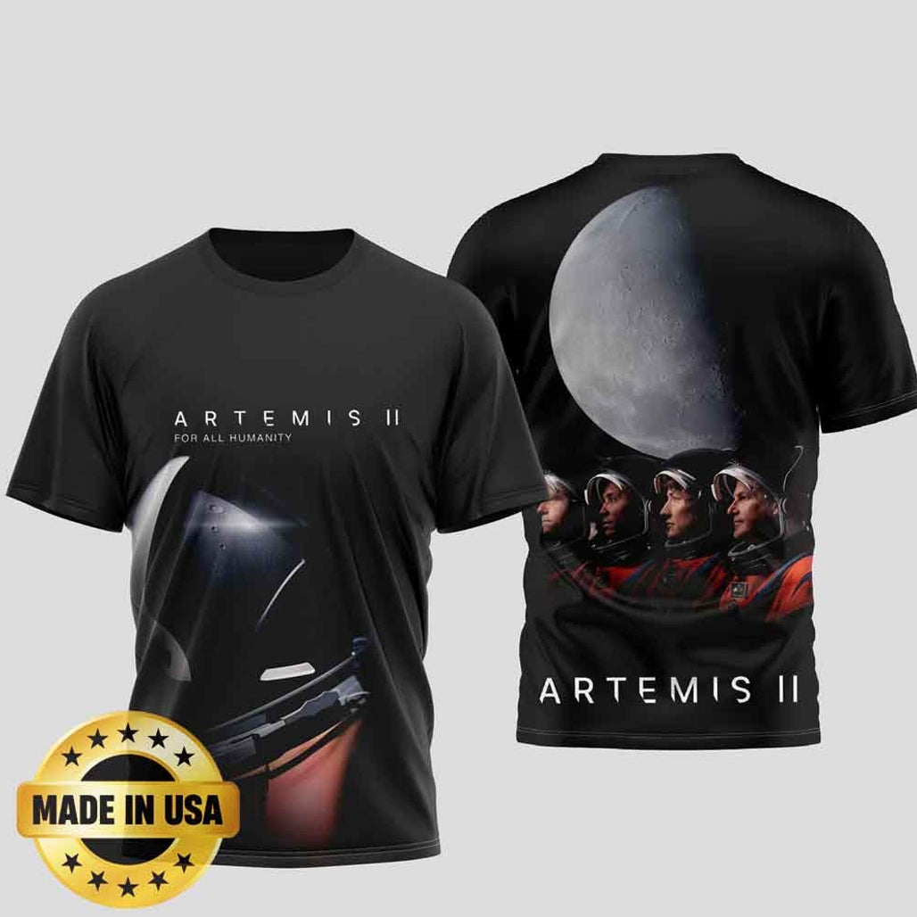 Artemis II Mission Shirt For All Humanity Shirt