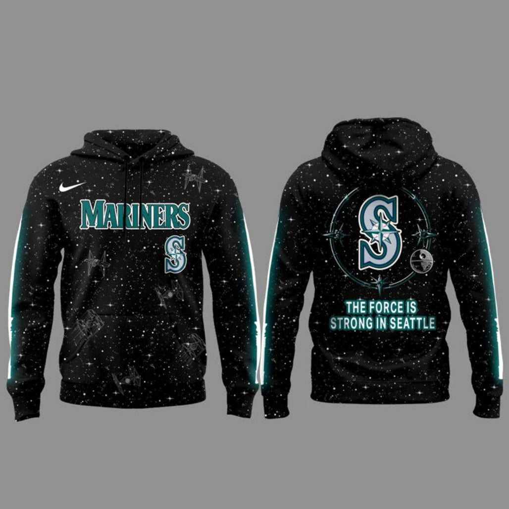 Seattle Mariners x Star Wars Galaxy The Force Is Strong In Seattle Hoodie